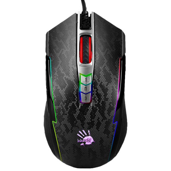 Mouse A4Tech Bloody P93s Black Cu fir / 8000 dpi photo 1