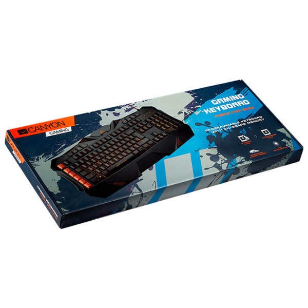 Клавиатура Canyon Fobos CND-SKB3 Черный Игровой, Проводная photo 3