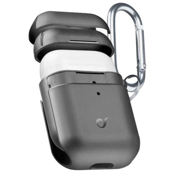 Чехол Cellularline Apple Airpods 1, 2 Defender case, Черный  photo 2