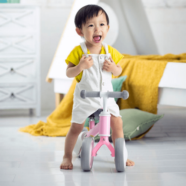 Tricicletă fără pedale Xiaomi Yo-Yo Car Pink Gray Oțel/ Pentru copii photo 5