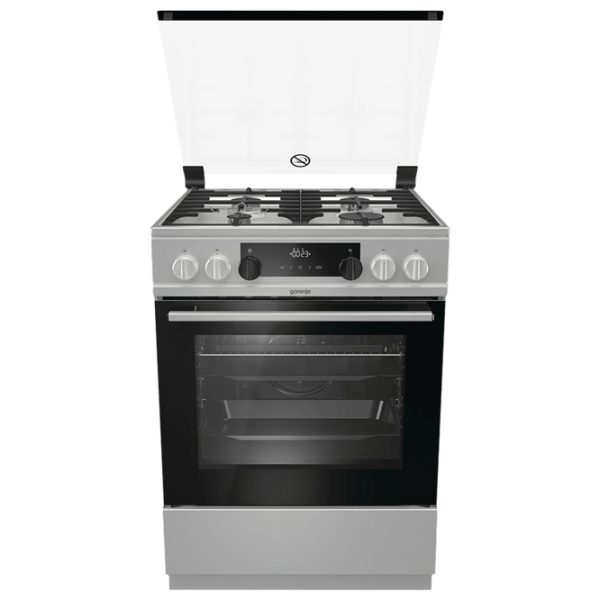 Плита Gorenje K 634 XF Нержавеющая сталь Тип плиты: Газовая, 71 л, Тип духовки: Электрическая photo 1