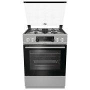 Aragaz Gorenje K 634 XF Inox Tipul plitei: Pe gaz, 71 l, Tipul cuptorului: Electric