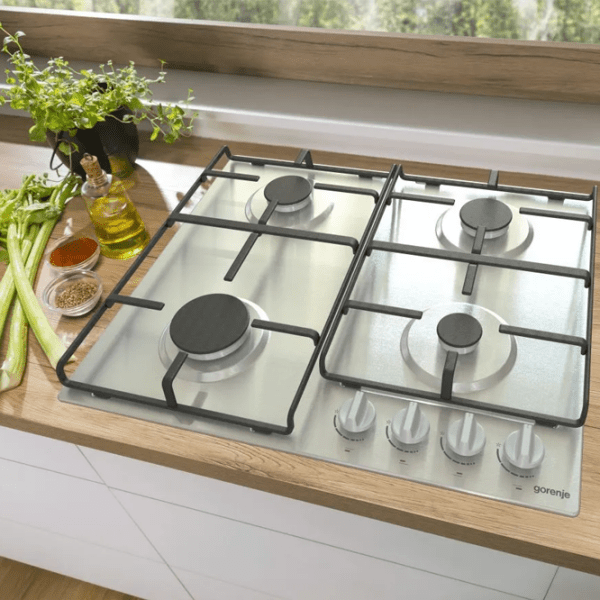 Plită încorporabilă pe gaz Gorenje G 640 EX Inox Inox, Gratare: Emailate photo 8
