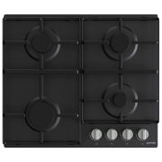Plită încorporabilă pe gaz Gorenje G 640 EXB Black Oțel emailat, Gratare: Emailate