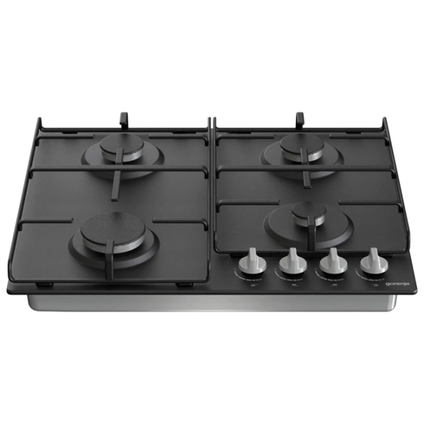 Plită încorporabilă pe gaz Gorenje G 640 EXB Black Oțel emailat, Gratare: Emailate photo 2