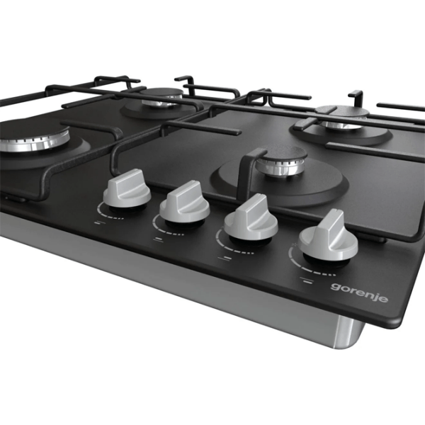 Plită încorporabilă pe gaz Gorenje G 640 EXB Black Oțel emailat, Gratare: Emailate photo 7