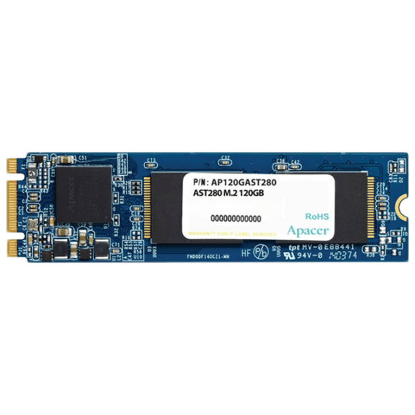 SSD Apacer AST280 M.2 120 ГБ Скорость чтения: 500 MБ/ с,
Скорость записи: 470 MБ/ с photo 1