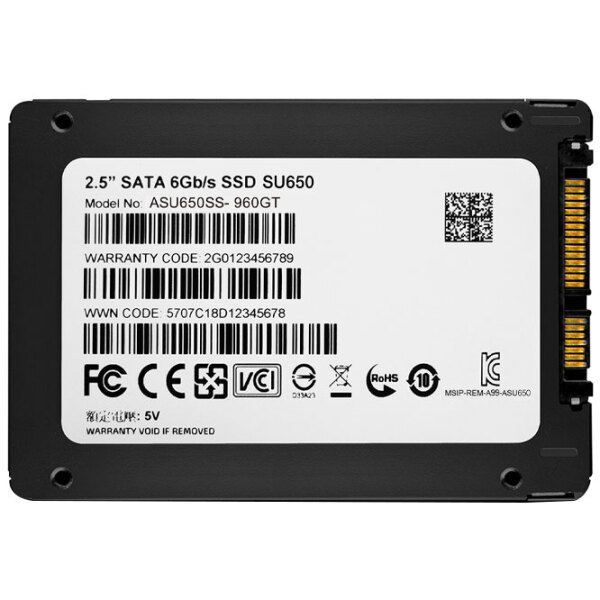 SSD ADATA SU650 2.5'' 120 GB Viteza de citire: 520 MB/ s,
Viteza de inscriere: 320 MB/ s photo 5