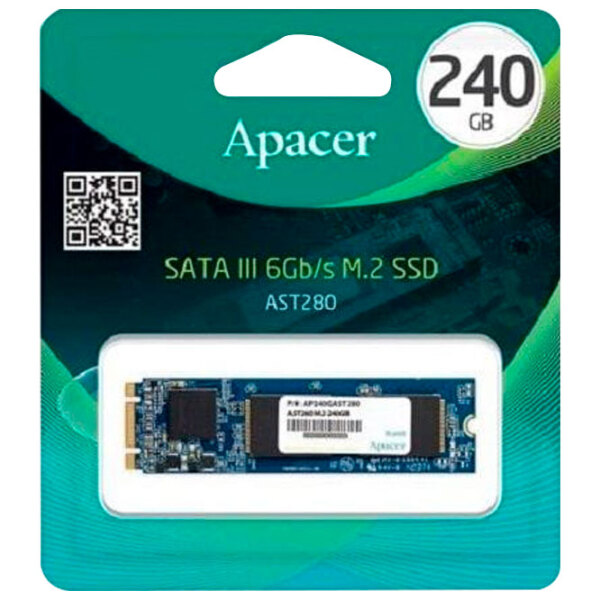 SSD Apacer AST280 M.2 240 GB Viteza de citire: 520 MB/ s,
Viteza de inscriere: 495 MB/ s photo 4