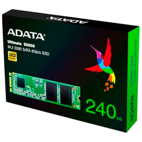 SSD ADATA SU650 M.2 2280 240 ГБ Скорость чтения: 550 MБ/ с,
Скорость записи: 510 MБ/ с photo 5