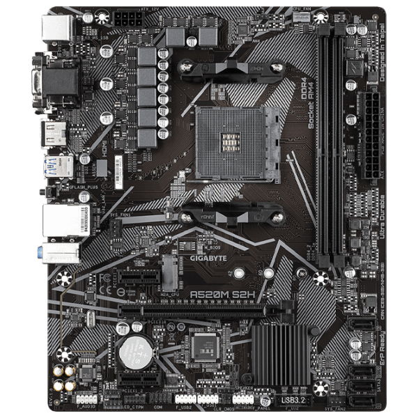 Материнская плата Gigabyte A520M S2H 1.0 mATX  photo 1