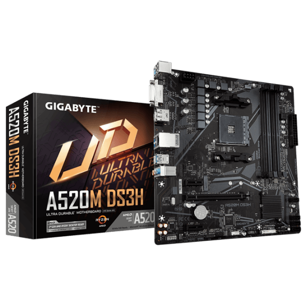 Материнская плата Gigabyte A520M DS3H 1.0 mATX  photo 3