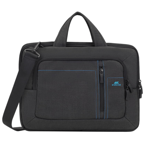 Geantă pentru laptop RivaCase Canvas 13.3" Black  photo 1