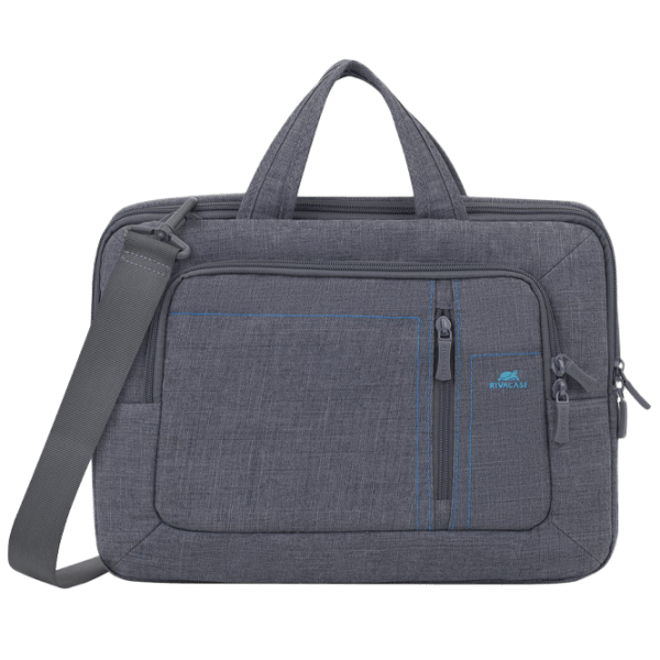 Geantă pentru laptop RivaCase Canvas 13.3" Gray  photo 1