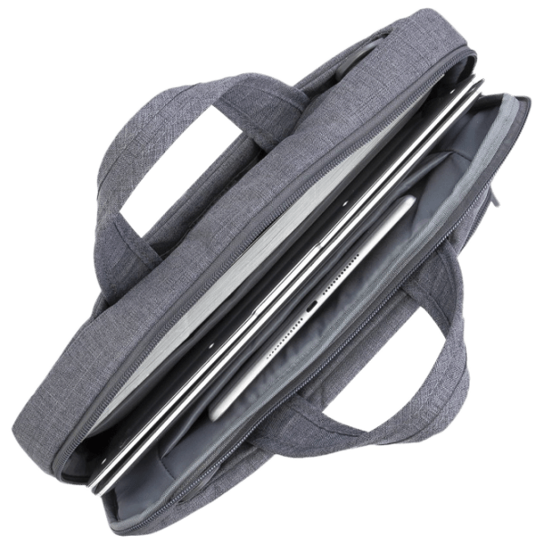 Geantă pentru laptop RivaCase Canvas 13.3" Gray  photo 10