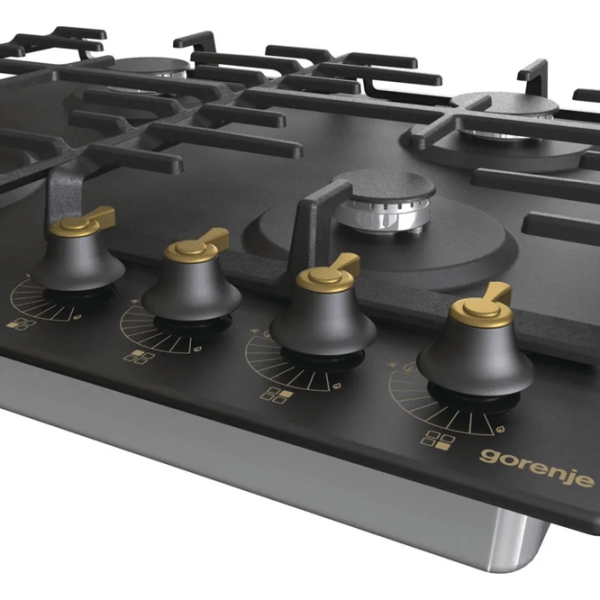 Газовая варочная панель Gorenje GW 642 CLB Черный Эмалированная сталь, Решетка: Чугунная photo 6