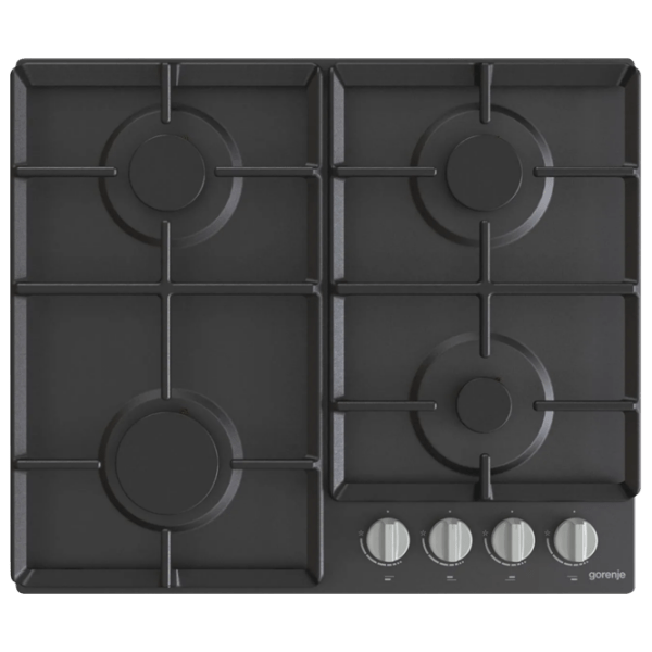 Газовая варочная панель Gorenje G 641 EXB Черный Эмалированная сталь, Решетка: Чугунная photo 1