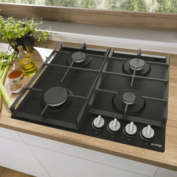 Газовая варочная панель Gorenje G 641 EXB Черный Эмалированная сталь, Решетка: Чугунная photo 7