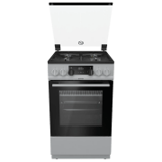 Aragaz Gorenje K 5341 SH Silver Tipul plitei: Pe gaz, 70 l, Tipul cuptorului: Electric