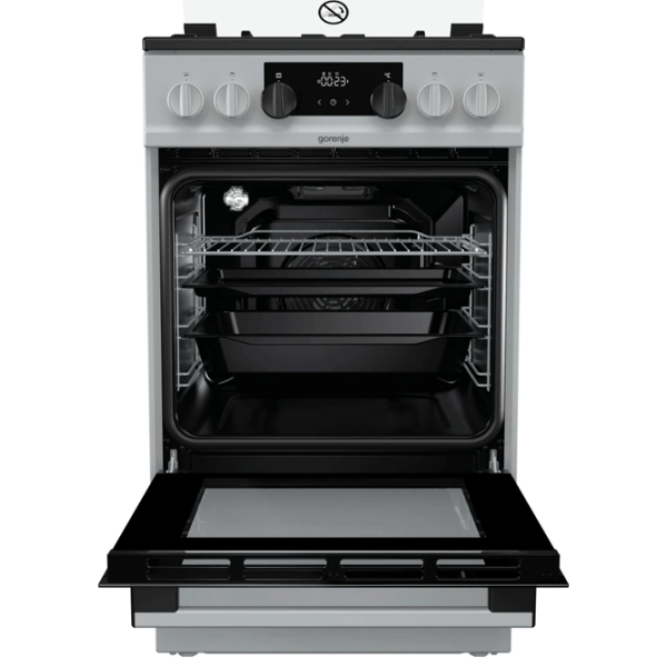 Плита Gorenje K 5341 SH Серебристый Тип плиты: Газовая, 70 л, Тип духовки: Электрическая photo 6