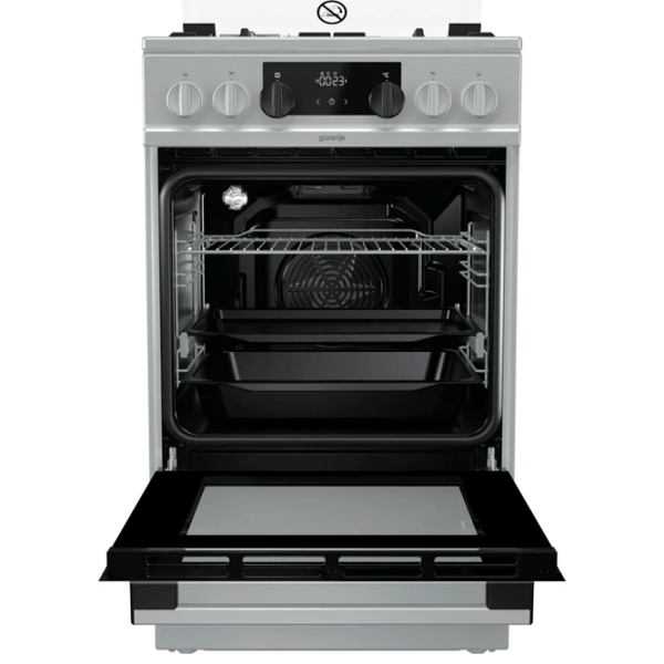 Aragaz Gorenje K 5341 XF Inox Tipul plitei: Pe gaz, 70 l, Tipul cuptorului: Electric photo 6