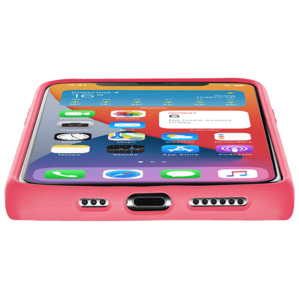 Husă pentru smartphone Apple iPhone 12/ 12 Pro (Sensation) Orange Cellularline, Silicon, Back photo 3