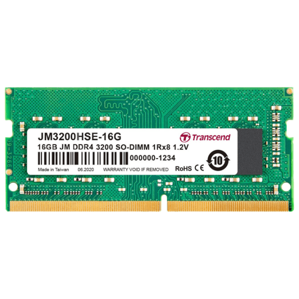 Оперативная память 16 ГБ Transcend JM3200HSE-16G SO-DIMM, DDR4, 3200 МГц photo 1
