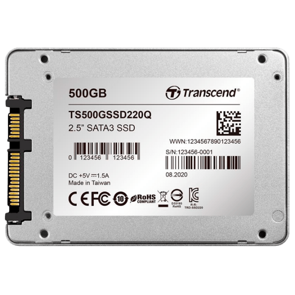 SSD Transcend SSD220Q 2.5'' 500 ГБ Скорость чтения: 550 MБ/ с,
Скорость записи: 500 MБ/ с photo 5