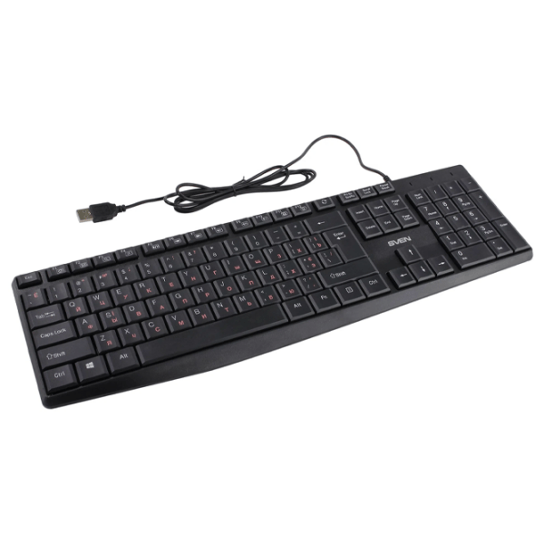 Tastatură Sven Comfort KB-S305 Black Home and Office, Cu fir photo 3