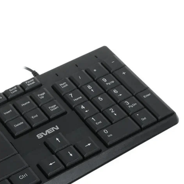 Tastatură Sven Comfort KB-S305 Black Home and Office, Cu fir photo 5