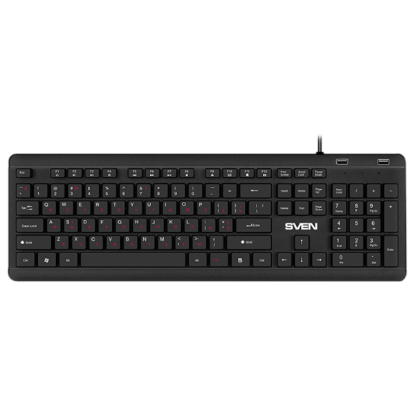 Клавиатура Sven KB-E5700H Черный Для дома и офиса, Проводная photo 1