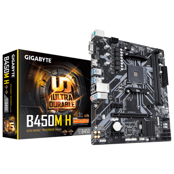 Placa de baza Gigabyte B450M H 1.0 mATX  photo 5