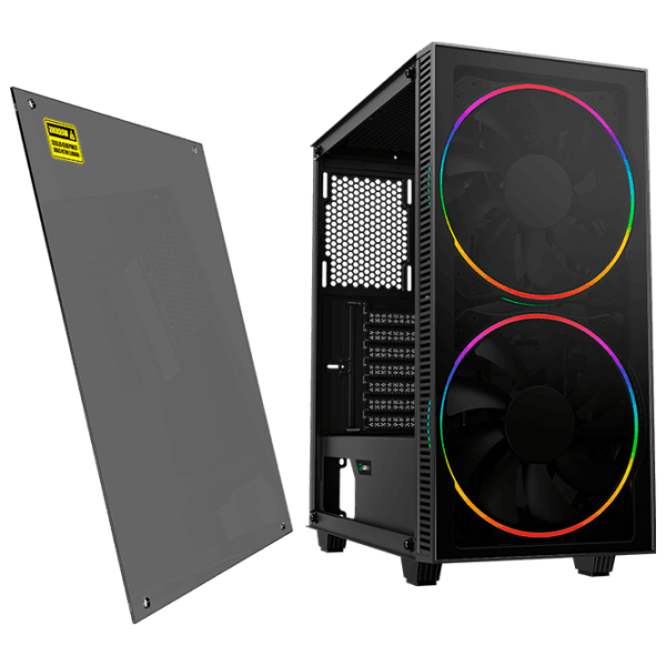 Корпус Gamemax Black Hole Черный micro ATX photo 3