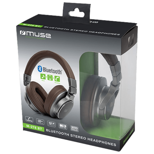 Наушники Muse M-278 BT Коричневый Беспроводные / Персональный / Полноразмерные photo 5