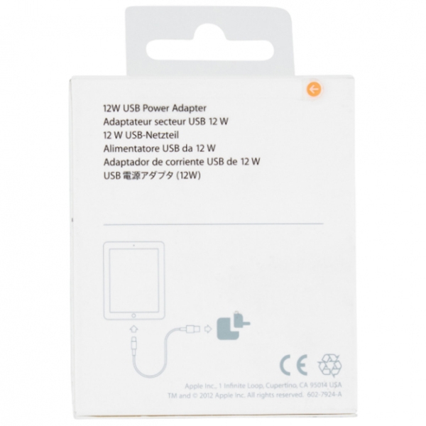 Сетевой адаптер Apple MD836ZM/A (12 Вт) Белый 2.1 А / Белый photo 5