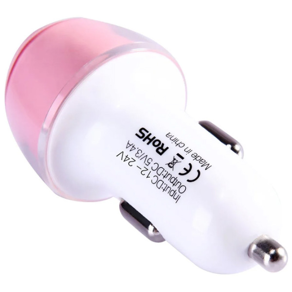 Adapter auto Nillkin Jelly (5 Вт) Розовый 2.4 А / Розовый photo 4