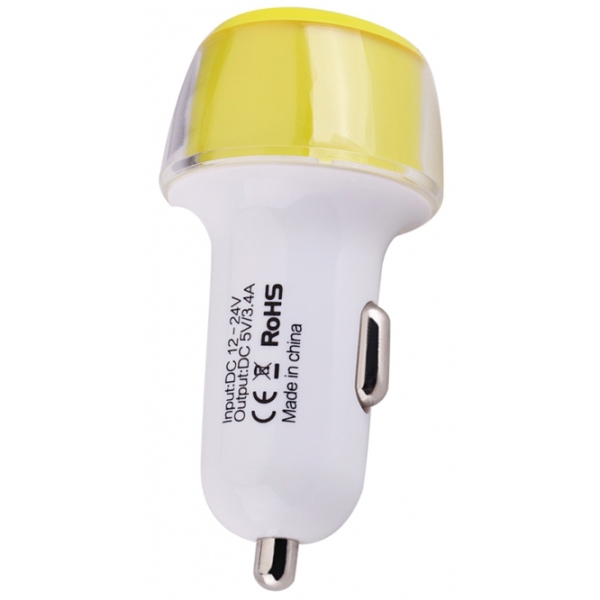 Adapter auto Nillkin Jelly (5 Вт) Желтый 2.4 А / Желтый photo 6
