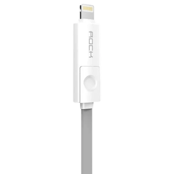 Кабель USB (8-pin/microUSB) Rock Charging, Серый  photo 4