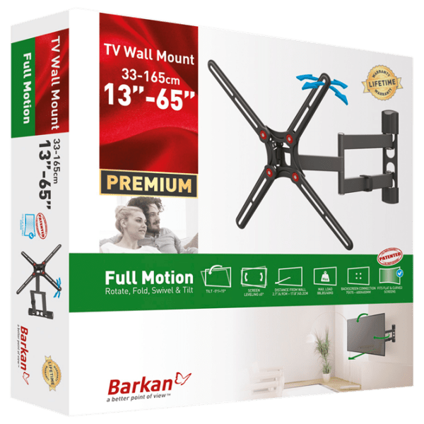 Suport TV Barkan BM343 Black VESA 400 x 400 mm photo 3