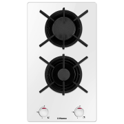 Plită încorporabilă pe gaz Hansa BHKW310300 White Sticlă călită, Gratare: Fontă