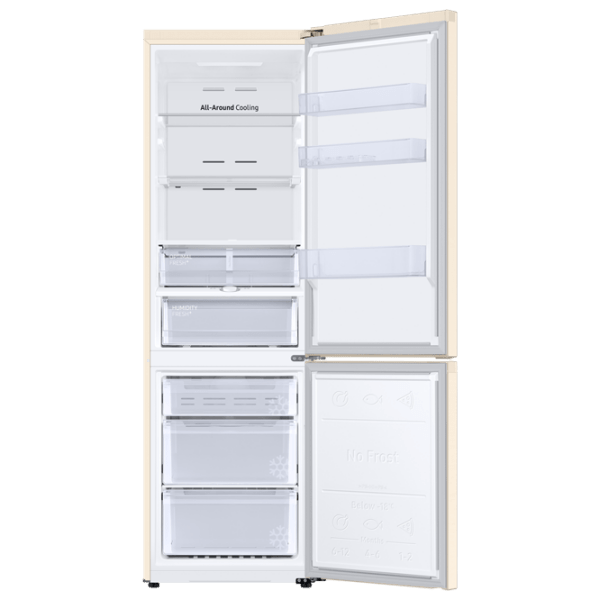 Frigider Samsung RB36T674FEL/ UA Beige 248l/ No Frost, 112l/ No Frost, A+ photo 3