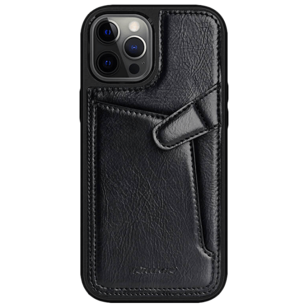 Чехол для смартфона Apple iPhone 12/ 12 Pro (Aoge) Черный Nillkin, Кожа, Back photo 1