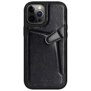 Чехол для смартфона Apple iPhone 12/ 12 Pro (Aoge) Черный Nillkin, Кожа, Back