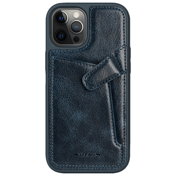 Чехол для смартфона Apple iPhone 12/ 12 Pro (Aoge) Синий Nillkin, Кожа, Back photo 1