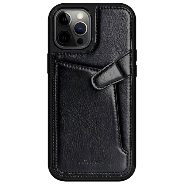 Чехол для смартфона Apple iPhone 12 Pro Max (Aoge) Черный Nillkin, Кожа, Back photo 1