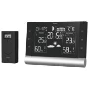 Stație meteorologică Hama Black Line Plus Black 