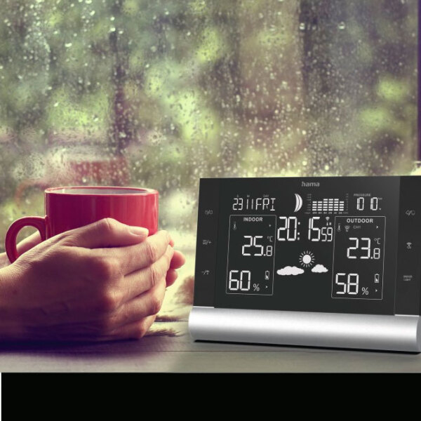 Stație meteorologică Hama Black Line Plus Black  photo 4