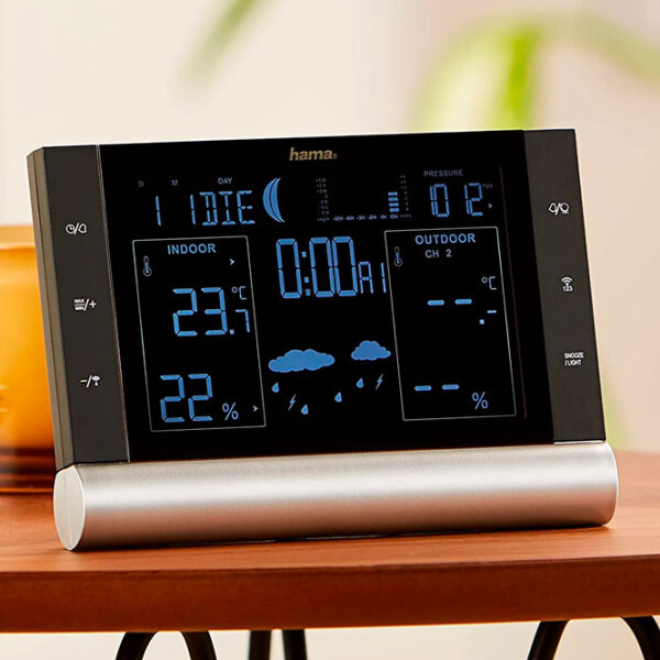 Stație meteorologică Hama Black Line Plus Black  photo 5