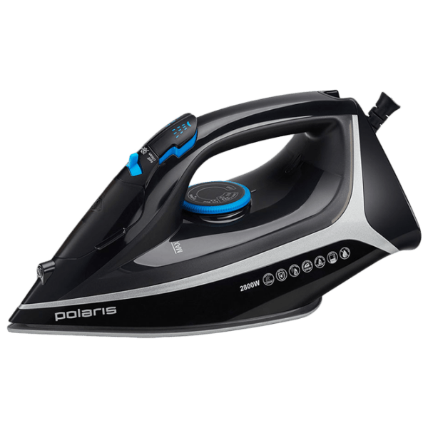 Fier de călcat Polaris PIR2868AK Black 2800 W, 50 g/ min, 0.3 l, Ceramică photo 1