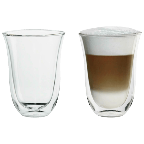 Cești de cafea din sticlă DeLonghi 220ml (2 buc.), Transparent  photo 1